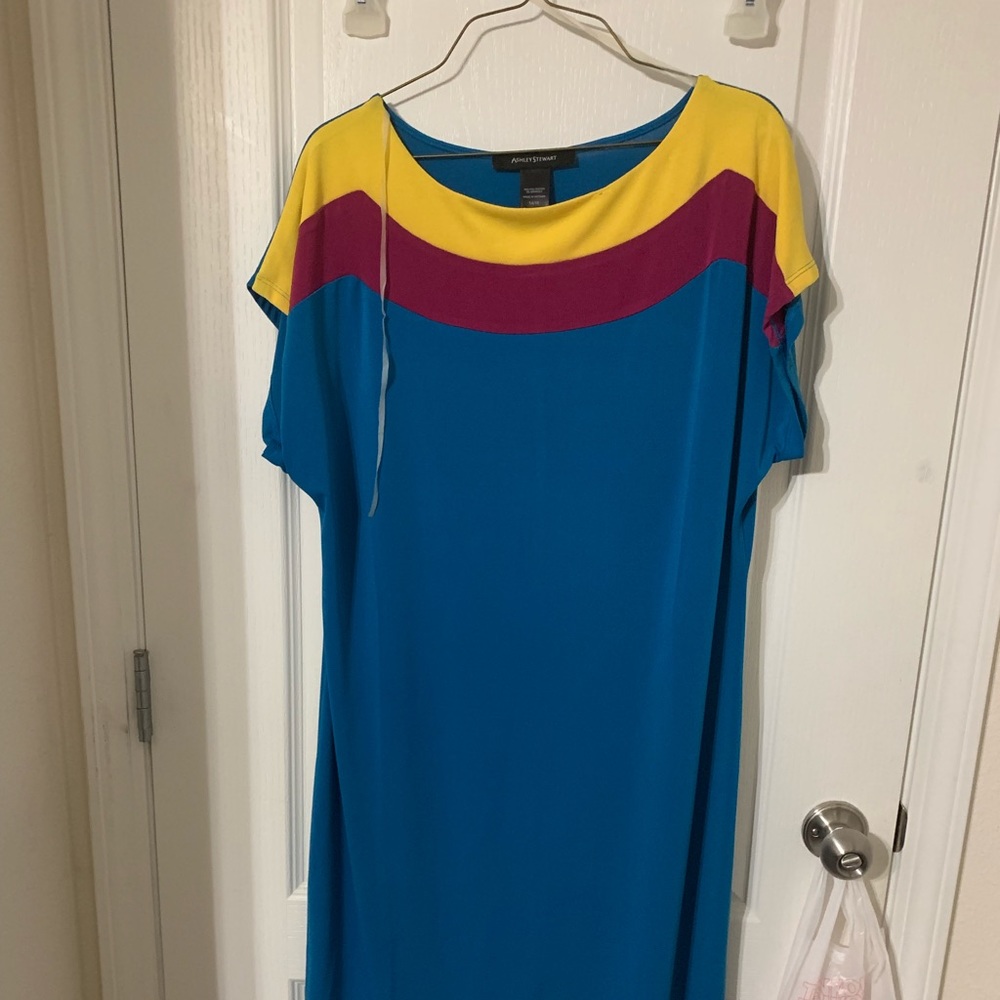 Color block midi dress